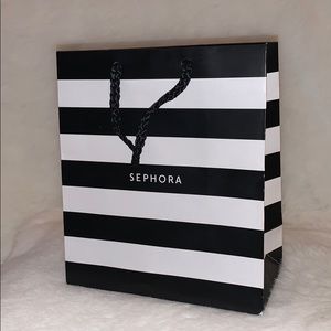 *Sephora* Shopping Gift Bag Black & White Stripe